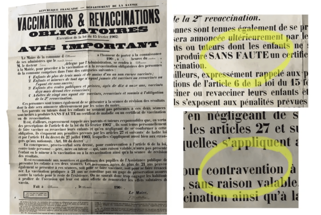 Vaccination obligatoire : une affiche de campagne gouvernementale de 1905 retrouvée par un collectionneur marseillais